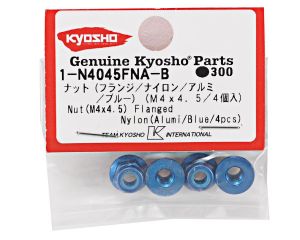 Kyosho 1-N4045FNA-B Porca de Roda Para automodelo 1/10 flangeada 4x5.5mm (4)
