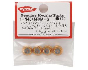 Kyosho 1-N4045FNA-G Porca de Roda Para automodelo 1/10 flangeada 4x5.5mm (4)
