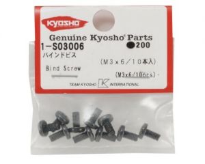 Kyosho 1-S03006 Parafuso Philips Rosca Fina 3x6mm 10pcs)