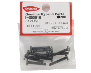 Kyosho 1-S03018 Parafuso Philips  cabeça redonda 3x18mm (10