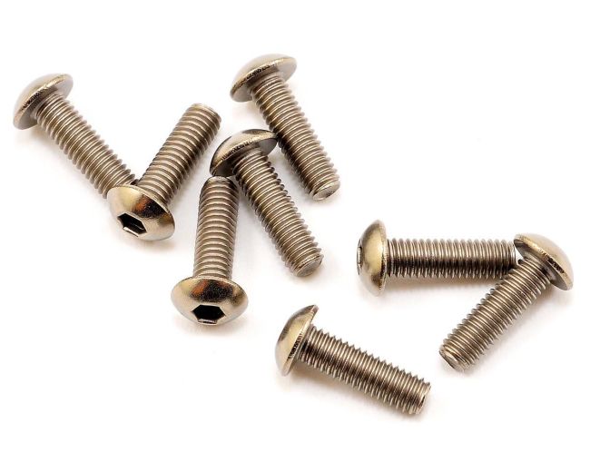 Kyosho 1-S13010HT Parafuso sextavado de cabeça de botão de titânio 3x10mm (8)