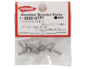 Kyosho 1-S33010TPT Parafuso Phillips de cabeça chata em titânio3x10mm (10)