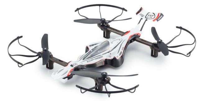 Kyosho 20571W Drone Racer com rádio de 2,4 GHz, bateria e carregador