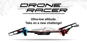 Kyosho 20571W  Drone Racer com rádio de 2,4 GHz, bateria e carregador