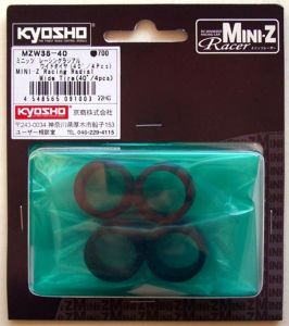 Kyosho MZW17-40 Jogo de Pneus Mini-Z 11mm de largura (4) (40 Shore)