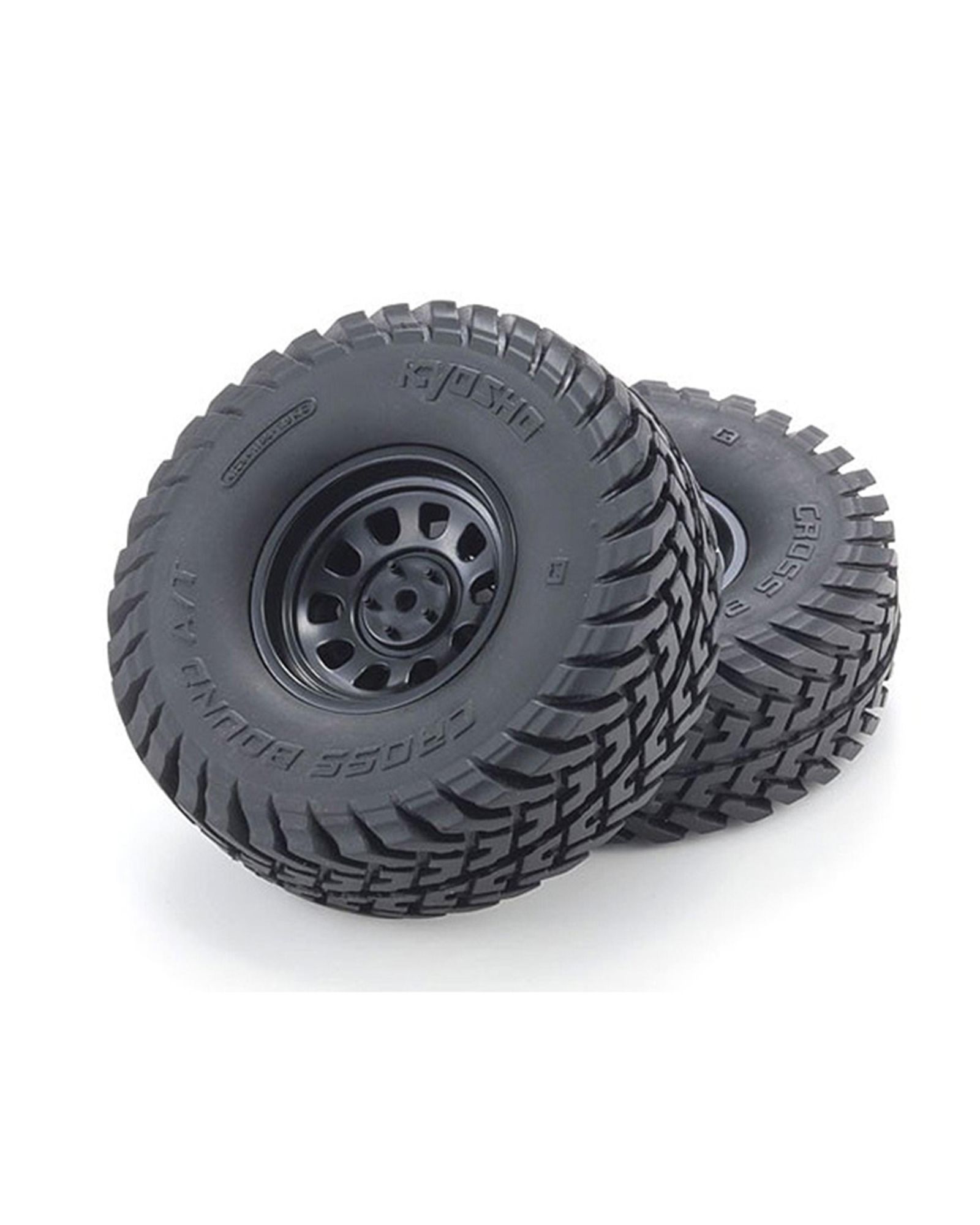 Kyosho OTLH001BK Conjunto completo de roda e pneu OLTH001BK (1 PAR)