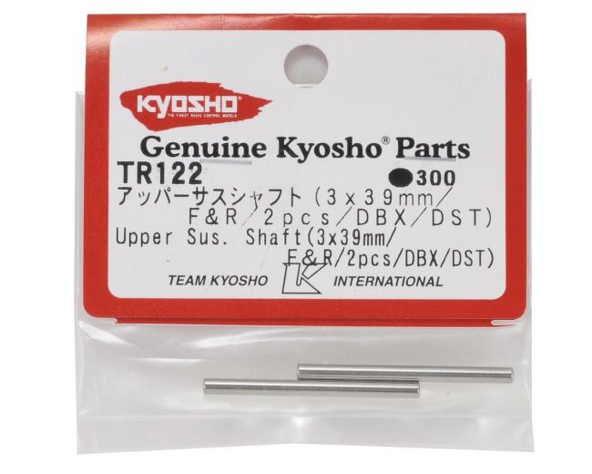 Kyosho TR122 Eixo de suspenção superior 3x39mm (2) PARA DRX-DRT-DBX-DST