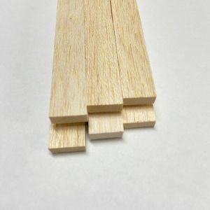Longarina madeira balsa 8X20mm x 50cm - uso em modelismo - lote 2 peças