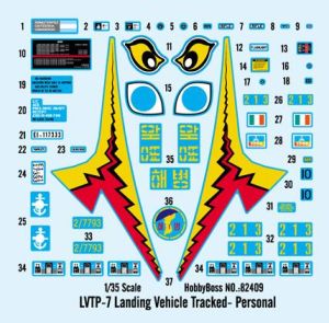 LVTP-7 Landing Vehicle Tracked- Personal 1/35 Kit Hobby Boss 82409