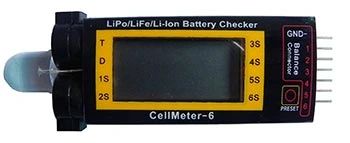 Medidor e monitor de células de bateria Cellmeter-6
