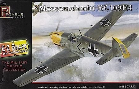 Messerschmitt Bf-109E4 - 1/48 Kit Para Montar Pegasus Hobbies 8412