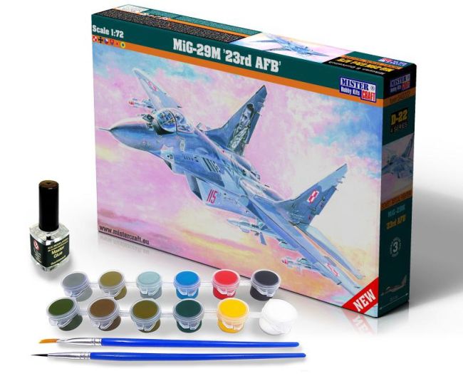 Mig-29m 23rd Afb 1/72 Kit De Montar Mister Crafter Sd-22