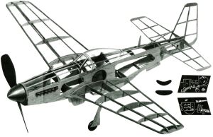 P-51D Mustang  1/25 Kit De Madeira Para Montar Guillow S 905