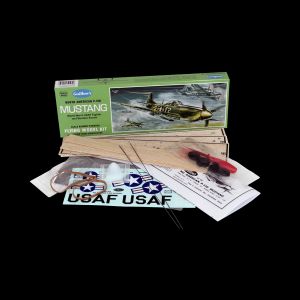 P-51D Mustang  1/25 Kit De Madeira Para Montar Guillow S 905