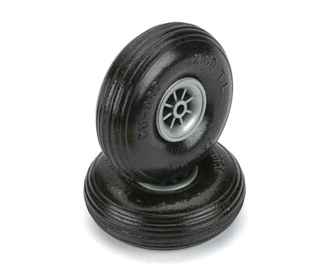 Par De Rodas De Borracha Leve De 2.1/2"