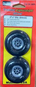 Par De Rodas De Borracha Leve De 2.1/2"