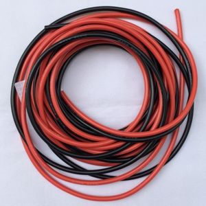 Par Fio Siliconado 12AWG (Preto/vermelho) Vendido 50cm FLM X800-015