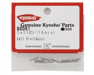  Pino de Roda 2x11mm usados ​​nos hubs(10) DBX Kyosho 92051