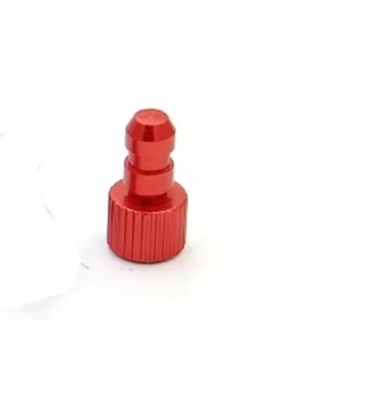 Plug de Aluminio p/fechar tubo combustivel (1) Vermelho