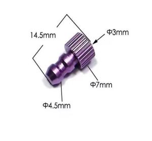 Plug de Aluminio p/fechar tubo combustivel (1) Vermelho