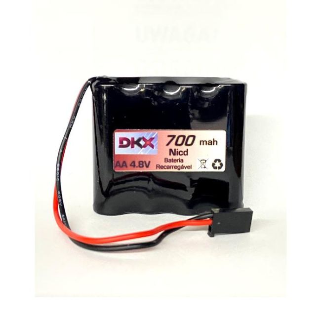 PR089 Bateria NiCd para receptor RX 700mAh 4.8V Flat