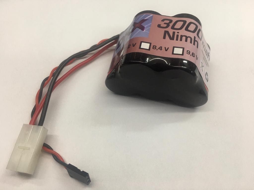 PR163 Bateria Baja 6V Nimh 3000Mah Hump Plug Futaba & Tamiya