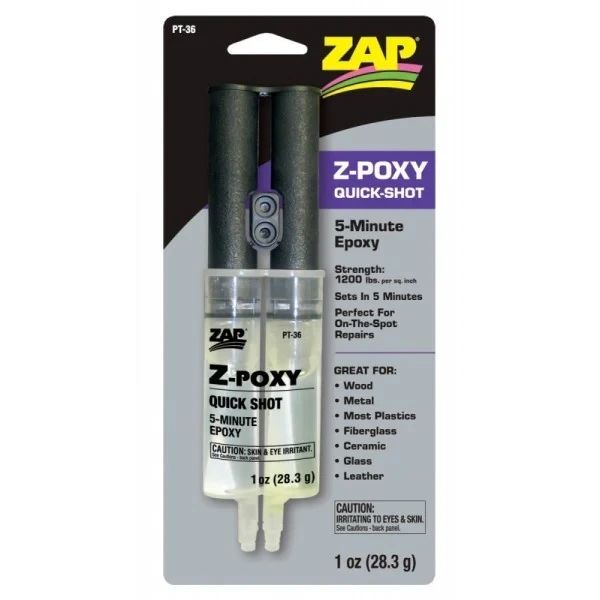 PT-36  Cola Epóxi De Cura Em 5 Minutos (28,3 G) Z-poxy 