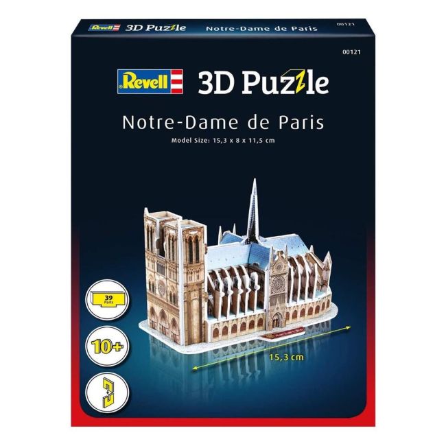 Quebra Cabeças 3D Notre-Dame de Paris - 3D Puzzles - 15,3cm Revell 00121