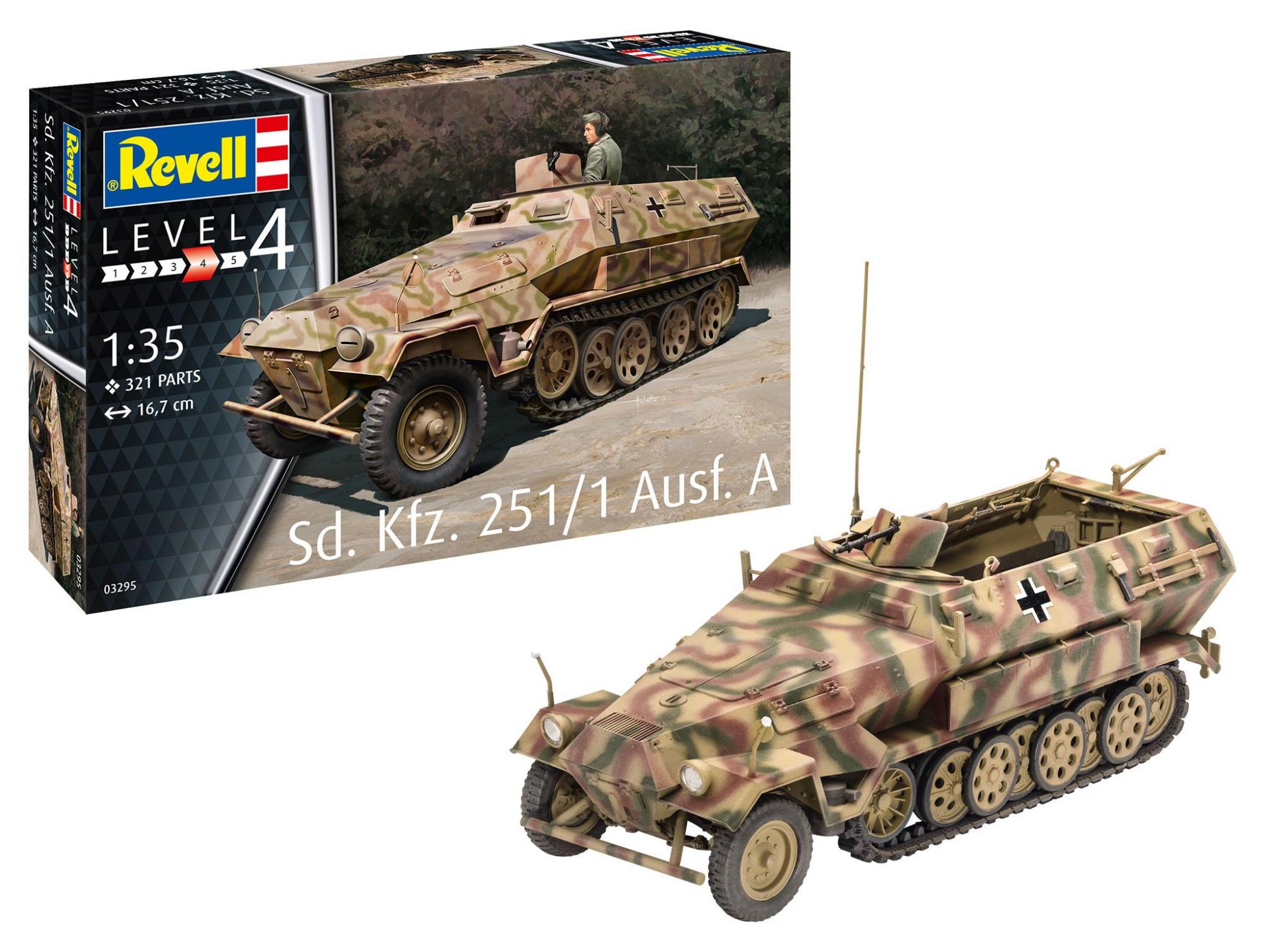 Revell 03295 Sd.kfz. 251/1 Ausf.a - 1/35 Kit Para Montar