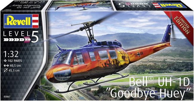 Revell 03867 Bell UH-1D Goodbye Huey - 1/32 kit para Montar
