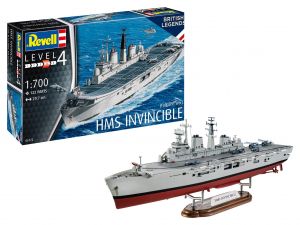 Revell 05172 HMS Invincible (Guerra das Malvinas/Falkland) - 1/700 Kit Para Montar