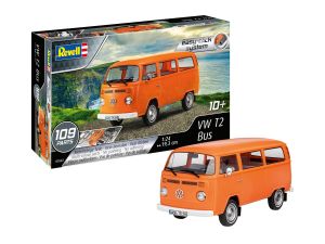 Revell 07667 Kombi VW T2 Bus - 1/24 Easy-click Kit Para montar 