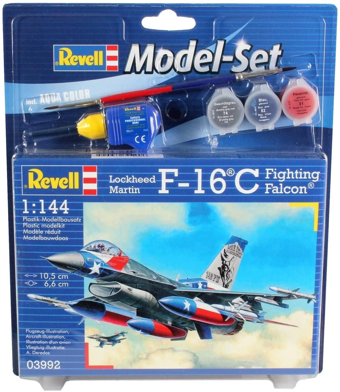 Revell 63992 F-16C USAF 1/144 Model Set  Kit Para Montar