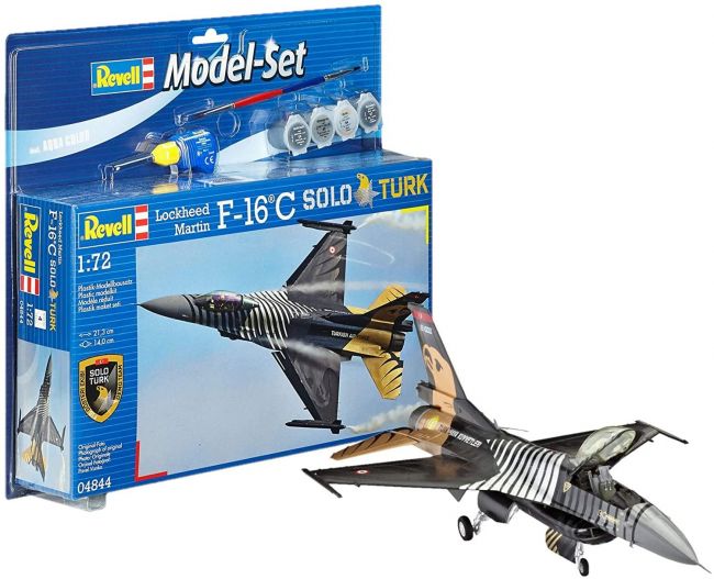  Revell 64844 Lockheed Martin F-16 C Solo Turk - 1/72 Modelo Set  Kit Para Montar