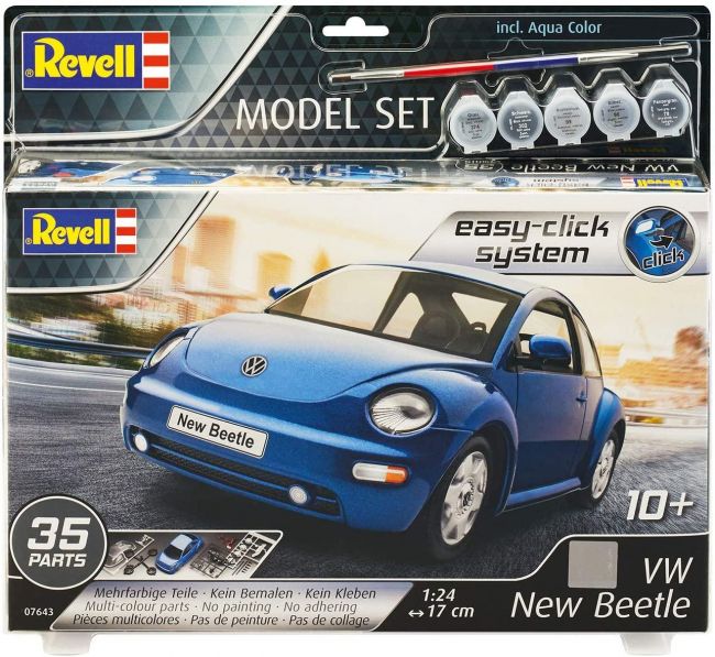 Revell 67643 Model Set Vw New Beetle - Novo Fusca - 1/24  Kit Para Montar