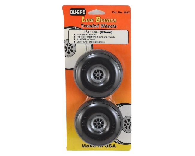 Rodas de Borracha de 3.1/2" Polegadas (2) DuBro 350T
