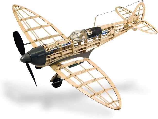 Supermarine Spitfire Mk-1 1/30 Kit De Madeira Para Montar Guillow S 305