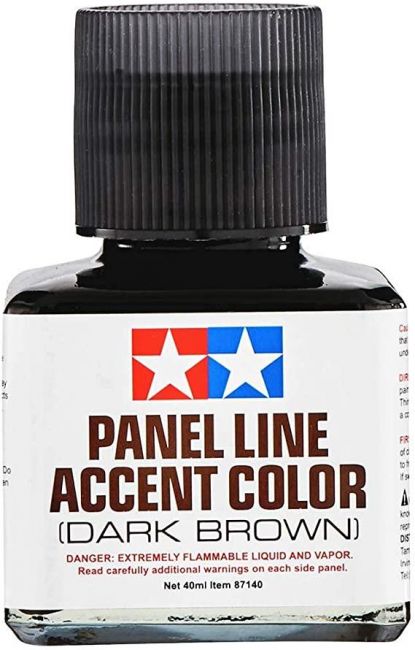 Tamiya 87140 Panel Line Accent Color (Dark Brown) 40ml