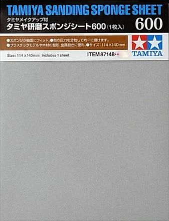 Tamiya 87148 Lixa Esponja Tamiya (600) (1 Folha)