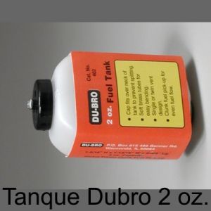 Tanque combustível glow de 2 Oz. (60ml) DUBRO 402 