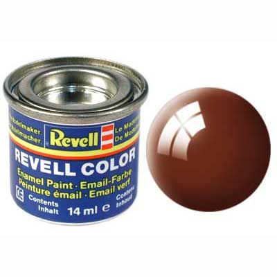 Tinta Revell 32180 Esmalte Sintetico - Marrom Lama Brilhante - Ral 8003 - (Mud Brown) 14ml