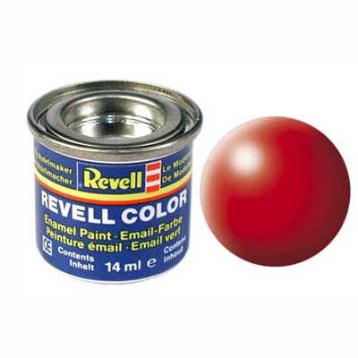 Tinta Revell 32332 - Esmalte Sintetico - Vermelho Brilhante Seda - (Luminous Red Silk) 14ml