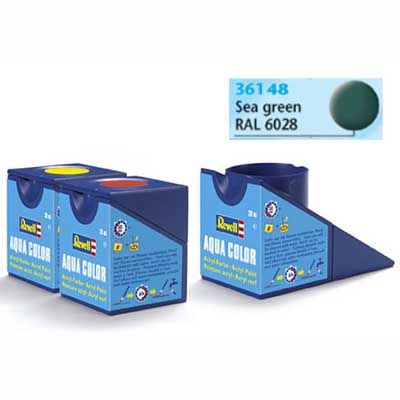 Tinta Revell 36148 Aqua Color -  Sea Green Mat - 18ml