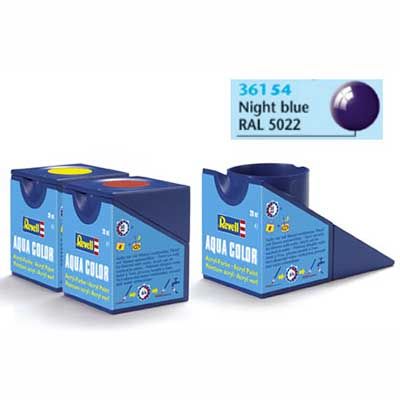 Tinta Revell 36154 Aqua Color - Night Blue Gloss - 18ml
