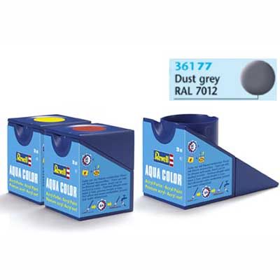 Tinta Revell 36177 Aqua Color - Dust Grey Mat - 18ml