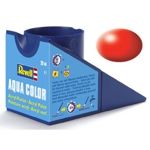 Tinta Revell 36332 Aqua Color - Luminous Red Silk (Vermelho Luminoso Sedoso) (Semi Fosca)  18ml