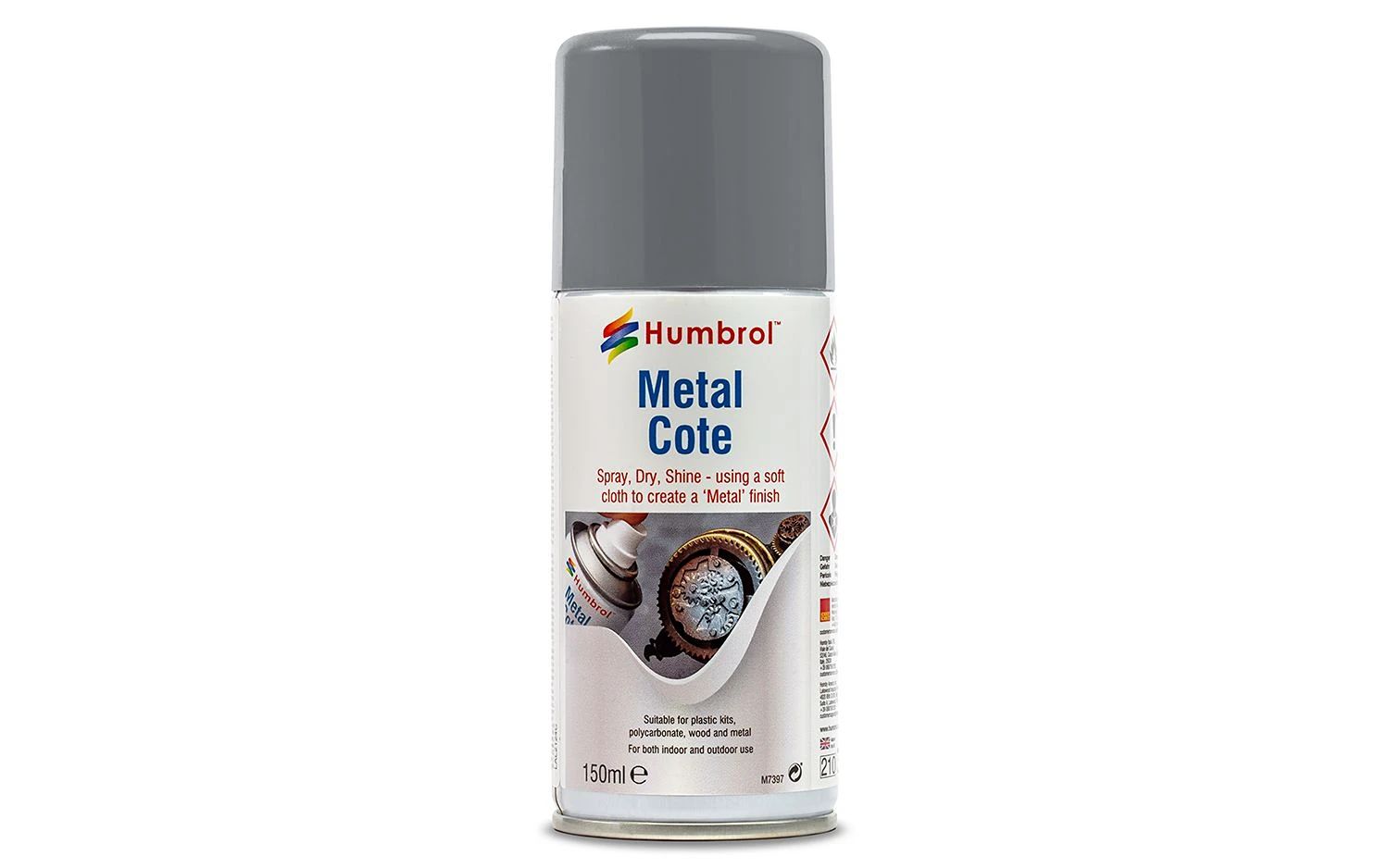 Tinta Spray Alumínio Polido Metalcote (150ml) Humbrol AD6995