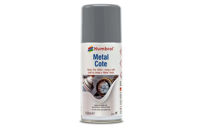 Tinta Spray Alumínio Polido Metalcote (150ml) Humbrol AD6995