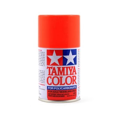 Tinta  Spray Tamiya PS-20  Vermelho Fluorescente 100ml