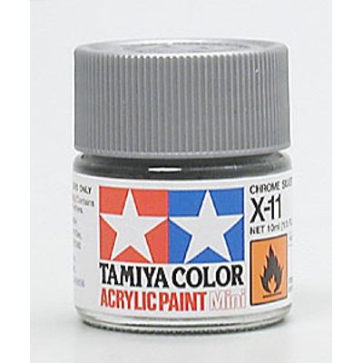 Tinta Tamiya Acrílica X-11 Chrome Silver 10ml TAM 81511